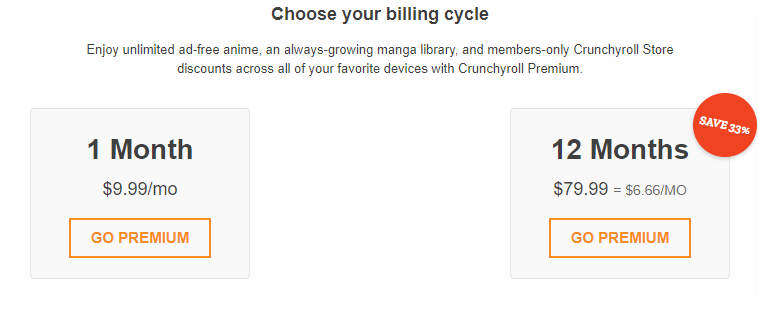 Crunchyroll Plans