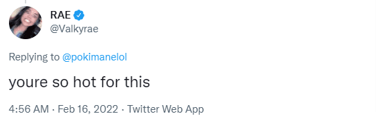 Valkyrae Support tweet
